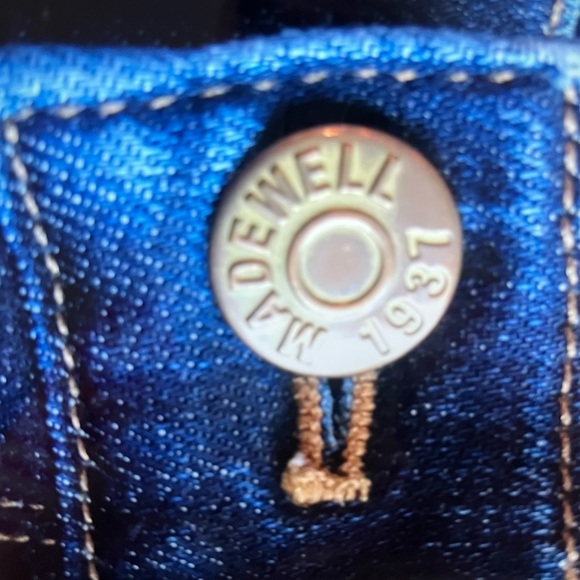 MADEWELL Skinny Jeans Dark Wash 9" High Rise Size 26. - Picture 8 of 14